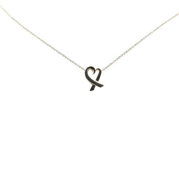 Tiffany Loving Heart Necklace SV925 Silver Women's TIFFANY&Co.